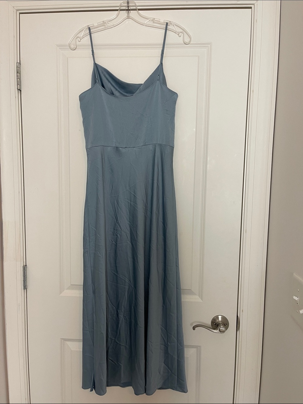 Vince Cowl Neck Satin MIDI Slip Dress Side Slit 6 Cocktail Date Wedding Guest - Picture 6 of 8